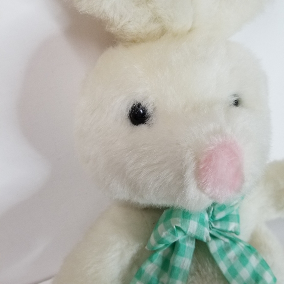International‎ Silver White Bunny Rabbit Hand Puppet Stuffed Animal Vintage 1996 - Picture 4 of 13